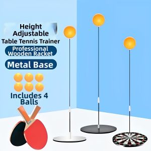 Youth Table Tennis Trainer Rebound Assist Flexible Shaft