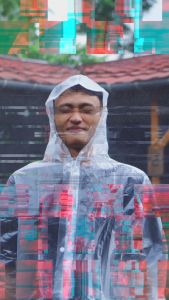 Jas Hujan Dewasa Pink Full Sealing Press Anti Rembes Baju Celana Pria Wanita