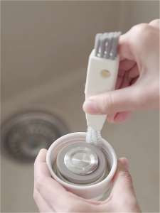 3in1 Multifunctional Cleaning Brush Cleaning Brush Water Bottle Bottle Gap Cup Mouth Lid Kitchen Cleaning Tools Mini Brushes Accessories