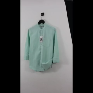 OKSTYLEE Kemeja Basic Polos Lengan Panjang Shanghai Slim Fit Casual Pria Terbaru 2025