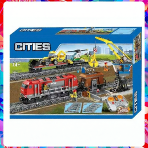 City Series Heavy Train Remote Control Electric Children Building Toy