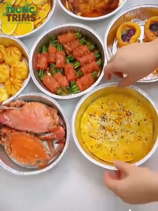 Tropic Trims Aluminum Foil Meal Boxes: Convenient and Durable for Family Gatherings and Take - out Scenarios