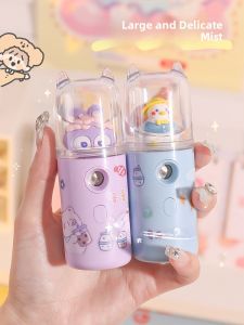 Portable Nano Spray Device Cute Girl Heart Face Mist Humidifier Handheld Cold Spray Facial Steamer Skin Beauty Instrument