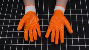 SARUNG TANGAN POLYESTER LAPIS NITRIL KAOS TANGAN KERJA LAPIS KARET SAVETY GLOVES NYLON PU