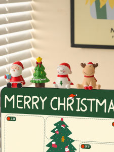 Cute Q Version Christmas Decoration Desk Accessories Office Dashboard Car Dashboard Work Desk Emotional Stability Birthday Gift