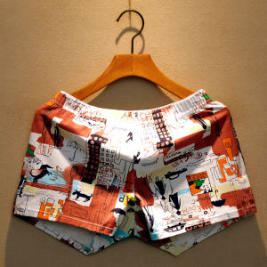 Men Shorts Pure Cotton Loose Underwear Stylish Home Arrow Pants Shorts Pajama Pants Trendy Boys Boxer Large Trunks