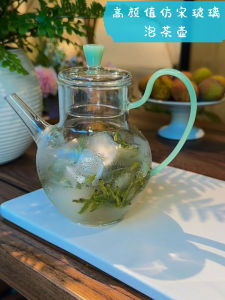 Bộ Ấm Trà Bằng Thủy Tinh Borosilicate Dày Chịu Nhiệt Độ Cao Cho Phụ Nữ Bộ Ấm Trà Phong Cách Song Dynasty Dung Tích Lớn