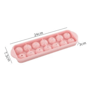 14 Grids Ice Ball Making Molds DIY Ice Cube Tray Moulds for Whisky Juice Ice Ball Making Household Homemade Ice Mold with Cover