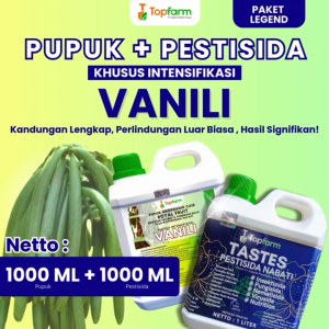 Pupuk Topfarm / Pupuk Vanili Terbaik / Pupuk Cair Khusus Tanaman Vanili / Pupuk Pelebat Pembesar Vanili / Obat Hama Vanili / Obat Semprot Hama Vanili / Obat Untuk Hama Daun Buah Vanili / Obat Jamur Bercak Daun Vanili