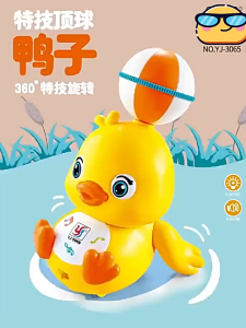 Đồ chơi vịt con vàng đội xoay bóng – Có nhạc đèn LED và nhảy múa vui nhộn mới nhất 2025