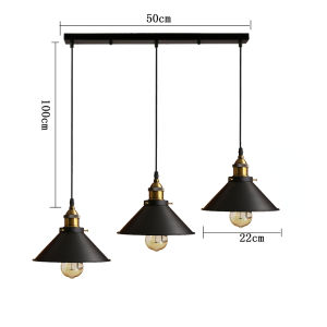 JOYINLED Công Nghiệp Retro LED Mặt Dây Đèn Kim Loại Cổ Điển Treo Đèn Cho Quán Bar Nhà Hàng Cafe Đảo Bếp Dây Mặt Dây Chuyền E27 Đế