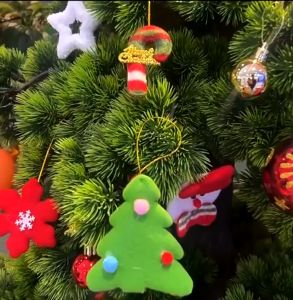 6Pcs Snowman Deer Bear Christmas Tree Hanging Ornaments Felt Pendant Doll For Xmas Home Decor