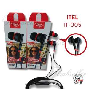 ITEL IT-005 HANDSFREE EXTRA BASS EARPHONE BIG BASS HEADSET HD SOUND QUALITY FOR ANDROID