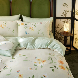 DOHIA | Luxury Gift Chinese Style Cotton Sateen 4-Piece Set 60 Yarn Count