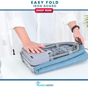Noco® Easy Fold Iron Board Plantsa Table Top Ironing Board with Adjustable Legs Built-in Iron Rest Ironing Cloth