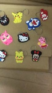 Móc khóa silicon họa tiết hoạt hình ngộ nghĩnh đáng yêu