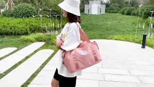 《Mega Sale》Beg Foldable Big Capacity Travel Bag Waterproof Nylon Luggage Bag Gym Bag Handbag Yoga Sport Duffle Bag Beg