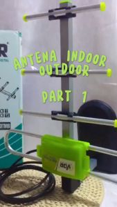 Antena TV Indoor & Outdoor Digital + Kabel Sinyal Kuat VDR V 87 HD