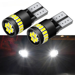 2PCS 194 LED Bulbs 168 175 2825 W5W T10 24-SMD 3014 Chipsets 6000K White for Car Dome Door Map Dash Cargo License Plate Lights
