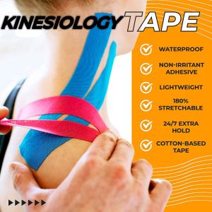5cm x 5M kinesiology tape original muscle tape athletic tape pain killer tape Kinesiology tape sports elastic tape kt tape original injury tape athletic tape knee tape for basketball kt tape for muscle pain