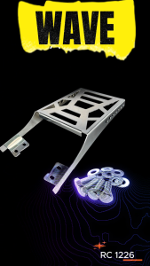 ท้ายรถ Wave 110i พรีเมียม แรคเหล็ก ฮอนด้า เวฟ มีสีดำด้าน กับ สีโครเมี่ยม บรรทุกของมอเตอร์ไซค์ แร็คท้ายรุ่นตรง Honda Wave เวฟ110i ฮอนด้า เวฟ 110ไอ เวฟ110i ปี2009-2020 อะไหล่มอเตอร์ไซค์แต่ง อุปกรณ์แต่งมอเตอร์ไซค์