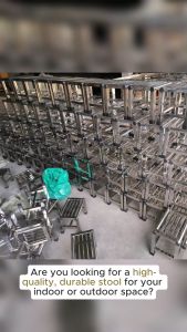 Multi-functional stainless steel square stool - waterproof anti-slip thick and durable suitable for indoor and outdoor use.