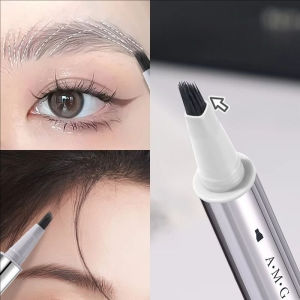 Dorisna Multi-tip Liquid Eyebrow One-Swipe Application Waterproof Smudge-Proof Realistic Hair-Like Strokes Eyebrow Pen