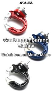 Gantungan Barang Q Motor Matic-Bebek Universal Hitam & Merah & Biru Cantolan-Cantelan Barang Beat FI-F1-eSP & Vario 150-125 LED & Scoopy & Mio Soul