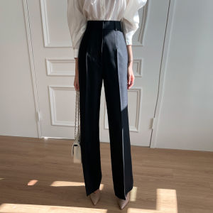 PIAOYA | Slim Fit Hip Covering Casual Pants Wide-leg