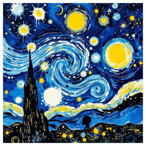 Van Gogh Starry Night Square Paper Jigsaw Puzzle 500/1024pcs For Adults Home Wall Decor DIY Art Gift New Arrival Family Game