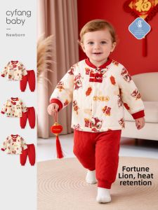 CAIYINGFANG | Special Occasions Full Moon Birthday Crawling Feast New Years Greeting Chinese Style Baby Onesie