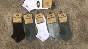 COMBO 5 ĐÔI TẤT NAM TT CỔ NGẮN chất cotton len mèm mại co giãn không hôi chân