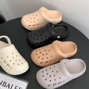 MAKATA🌷 รองเท้าแตะหัวโตสีพื้น รองเท้าแตะแฟชั่นแบบสวมสไตล์เกาหลี งานยาง พื้นนิ่มเบา ใส่สบาย🌷SUNSB5