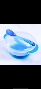 3in1 (spoon+bowl+takip) Baby Feeding Bowl Set with Spoon Toddler Sucker silicone Training Bowl