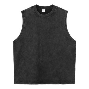 Bandai | 2026 Harajuku Japanese Anime Vintage Washed Tank Top Man Sleeveless TShirt Summer Y2k Oversized Streetwear Vest Mens Clothing