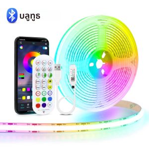 ทูย่าสมาร์ท APP ควบคุมอินเตอร์เน็ตไร้สาย/บลูทูธ RGB ไฟ LED Strip Light USB COB กาวริบบิ้นสำหรับทีวีคอมพิวเตอร์ไฟแบ็คไลท์
