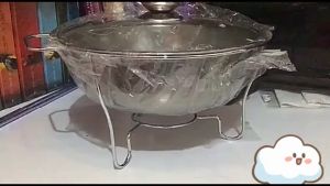 UNIBEST Stainless Steel round chafing dish 3L High Quality Food Warmer With Fuel Rack Buffet Catering Pot Set of 4