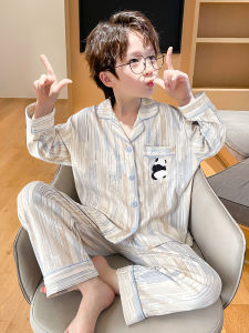 ANZHAOQI | Boys Cotton Long Sleeve Pajamas for Spring and Autumn