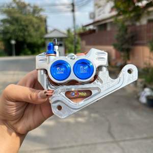 ปั้ม8.1CNC+ผ้าเบรค✅งานCNCพร้อมขาจับแถมน็อต W125R/S/บังลม/W110i/LED/W125LED/Sonic/FINOจานเดิม/FINOจาน220#ปั้ม81CNC