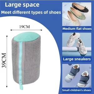 1PCS Wash Shoes Bag Padded Net Laundry Shoes Protector Fluffy fibers Polyester Washing Shoes Machine Laundry Bag Drying Bags