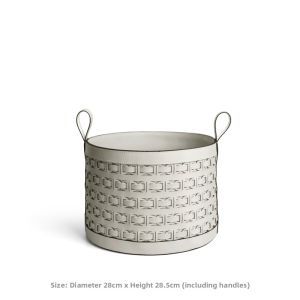 LAMOME DECO | Leather Woven Basket