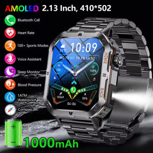 New Smart Watch Men AMOLED Screen Outdoor IP68 Waterproof Bluetooth Call Smartwatch Fitness Sports Watches Sleep Health Monitor