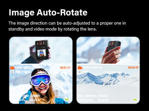 Boblov M7Pro 4K Body Camera Worn Police Camera with GPS Night Vision HD 2196P 256GB 180° Rotatable Lens 15H Recording BodyCam  Video Audio Recorder  Body Cameras with USB-C Port and Quick Charging