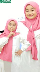 𝐃𝐕𝐂 - ADIBA Jilbab Pashmina Anak Jersey Pasmina Instan Jersey - Kerudung Instan Anak| Kerudung Muslim Wanita Pilihan Terlaris | Hijab Anak Murah Lembut Nyaman
