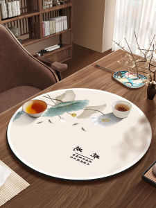 New Chinese Style Water Ink Painting round Drain Pad Tea Table Kitchen Countertop Absorbent Cup Mat Wipe Clean Non-Wash Pad