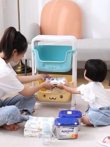 SALVO 3/4/5 Tier Trolley Kids Toy Storage Rack Snacks Books Clothes Organizer Rak Mainan Kanak 玩具小推車