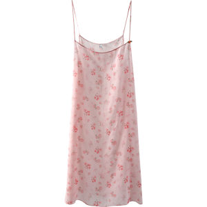 XEXZ | Lenzing Tencel Lyocell Fabric Summer Sleepwear Sweet Floral Print Sensual Strap Home Clothes Comfortable Breathable Nightgown