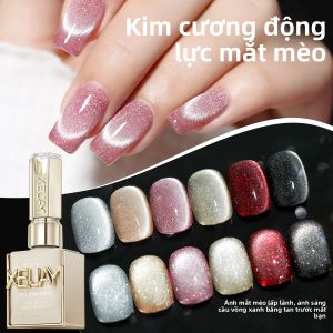 Bộ Sơn Gel Móng Mắt Mèo XEIJAYI 6 Lọ 15ml Bán Vĩnh Cửu Dùng Đèn UV/LED Làm Nail Nghệ Thuật Tại Nhà Hoặc Salon Ngâm Tẩy Mùa Xuân