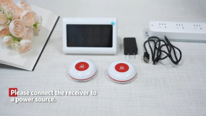 Daytech Wireless Calling System Caregiver Pager Call Button System for Clinic Nurses Station Restaurant Nursing Home CK10