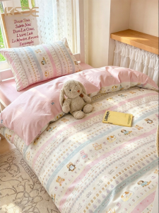 Kiss Dear | Bộ Đồ Chăn Ga Gối Bằng Cotton